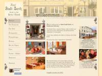 Internetseite Hotel Stadt Barth und Eshramo